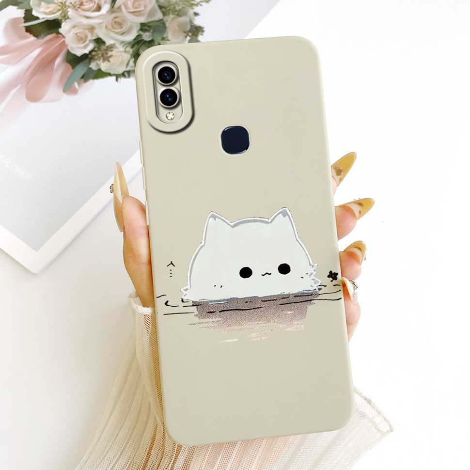 6.3" For Vivo V11i Cover Cute Cat Rabbit Protective Shockproof Case Vivo V11i V 11i 1806 VivoV11i Soft Silicone Phone Casing