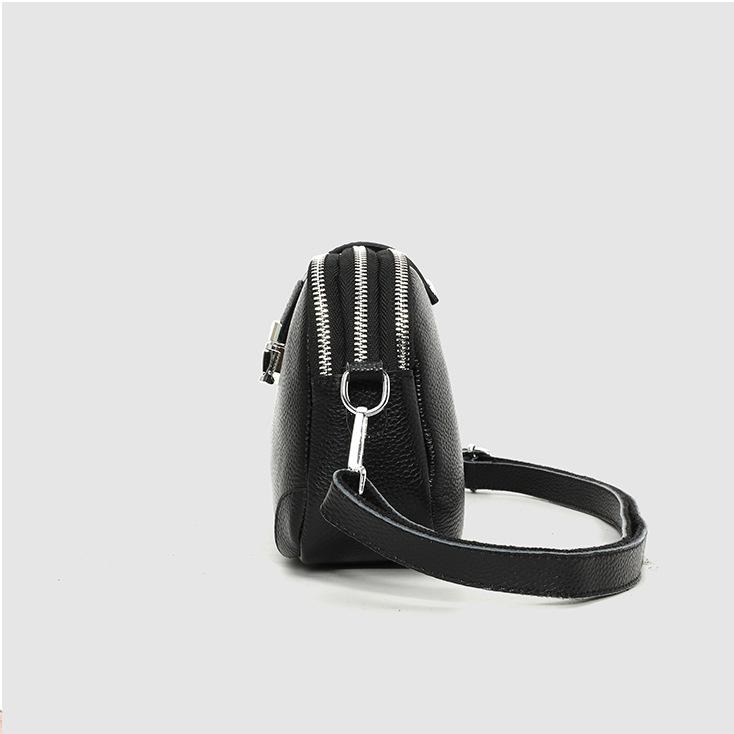 Η πρώτη στρώση γυναικεία τσάντα ώμου από δέρμα αγελάδας άνοιξη και καλοκαίρι νέα κλειδαριά τσάντα messenger από γνήσιο δέρμα μεγάλης χωρητικότητας ευέλικτη μικρή τετράγωνη τσάντα