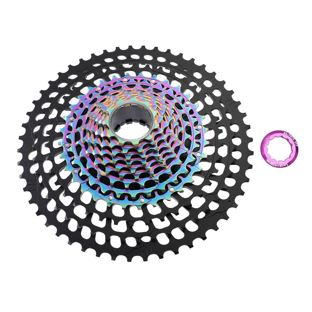 Mountain Bike Cassette 12 Speed Low Noise Hollow Design Aluminum Alloy Lightweight Cassette Sprocket