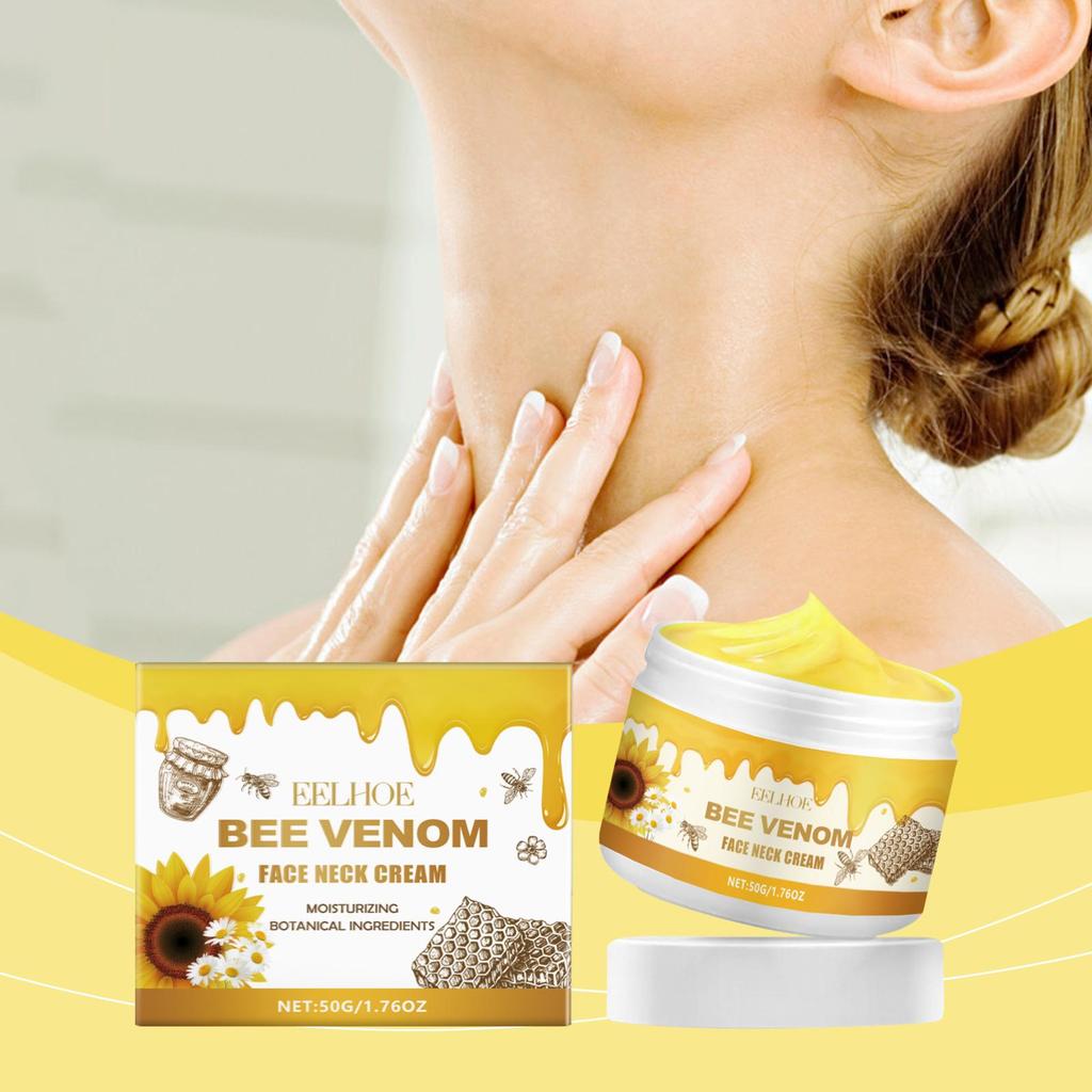 EELHOE Honey Lifting Neck Cream Deep Moisturizing Face Repair Skin Barrier Smooth Hydrated Skin Firming Tightening Cream 50g
