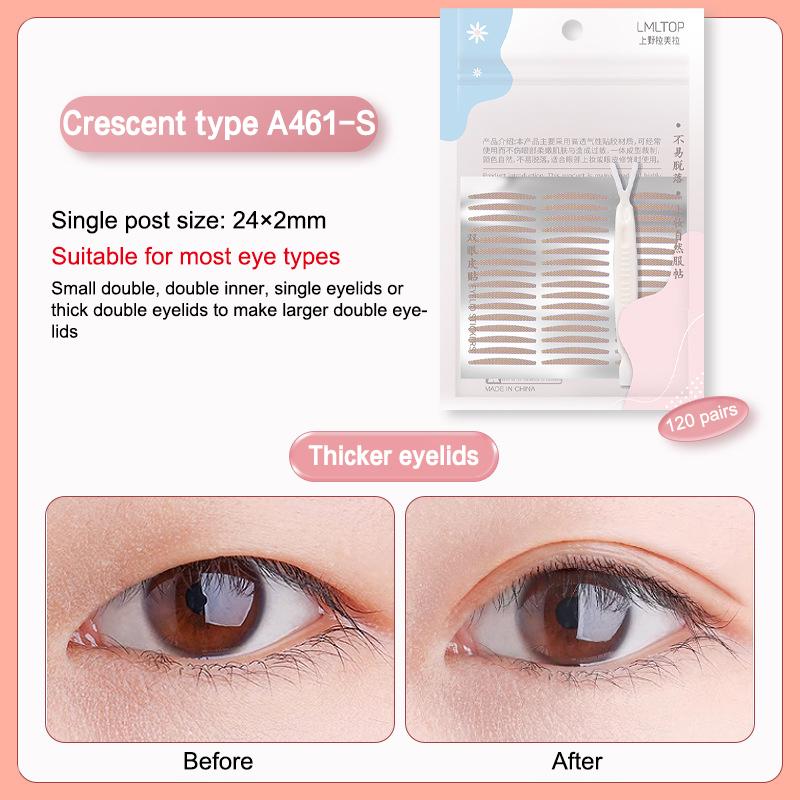 240Pcs Invisible Eyelid Sticker Double Eyelid Stickers Transparent Self Adhesive Double Eye Tape Ladies Eye Makeup Tools