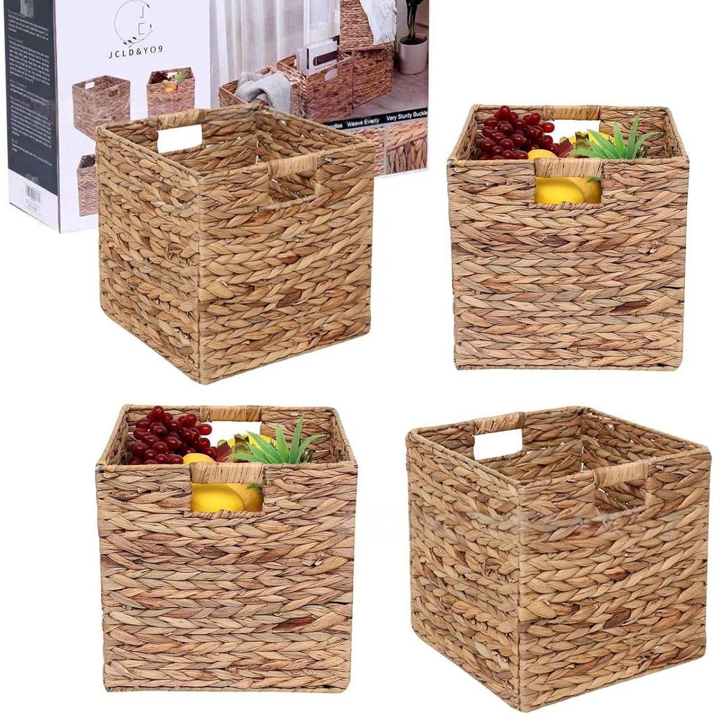 Handmade Rattan Gourd Grass Storage Basket for Sundries, Snacks & Fruits