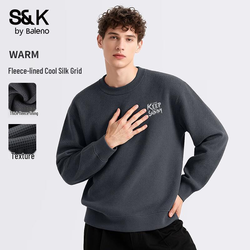 

Baleno Men s S&K Series Fleece-lined Crewneck Sweatshirt M