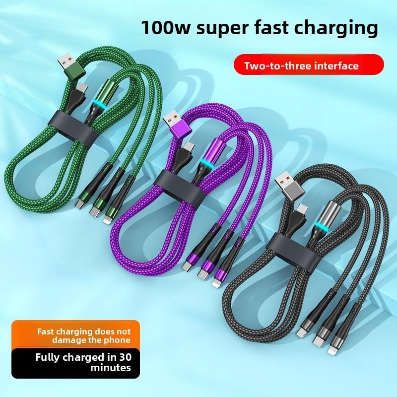 Usbc Charging Cable With Fast Charging For Android Apple Huawei Devices 100w Power Delivery