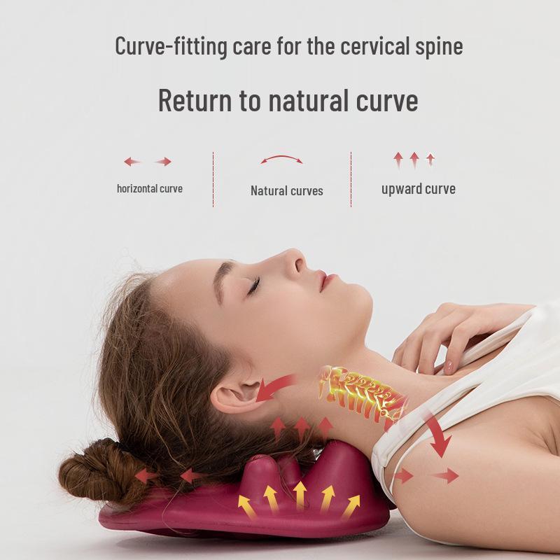 Ergonomic Massage Mat & Pillow for Cervical Traction and Lumbar Support