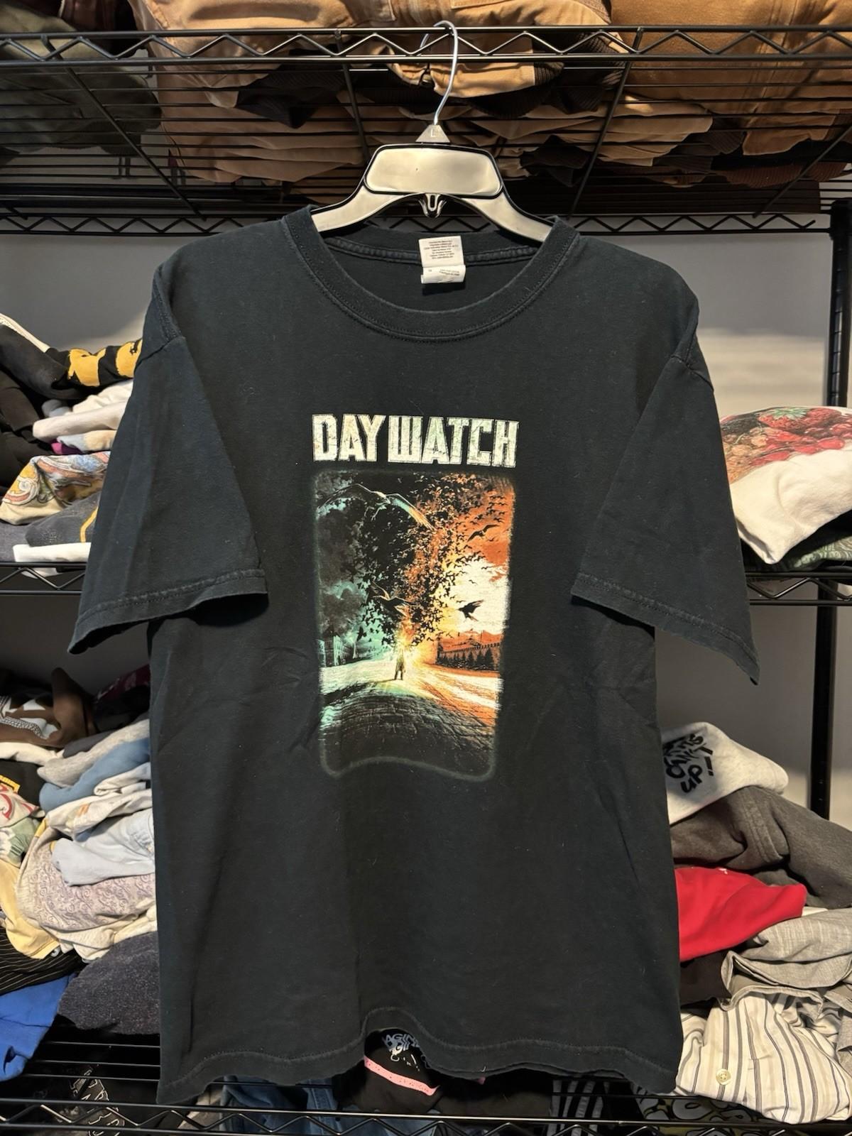 Vintage Day Watch Movie Promo T-Shirt Mens Large Black Fantasy Horror Russian Unisex T-Shirt XL