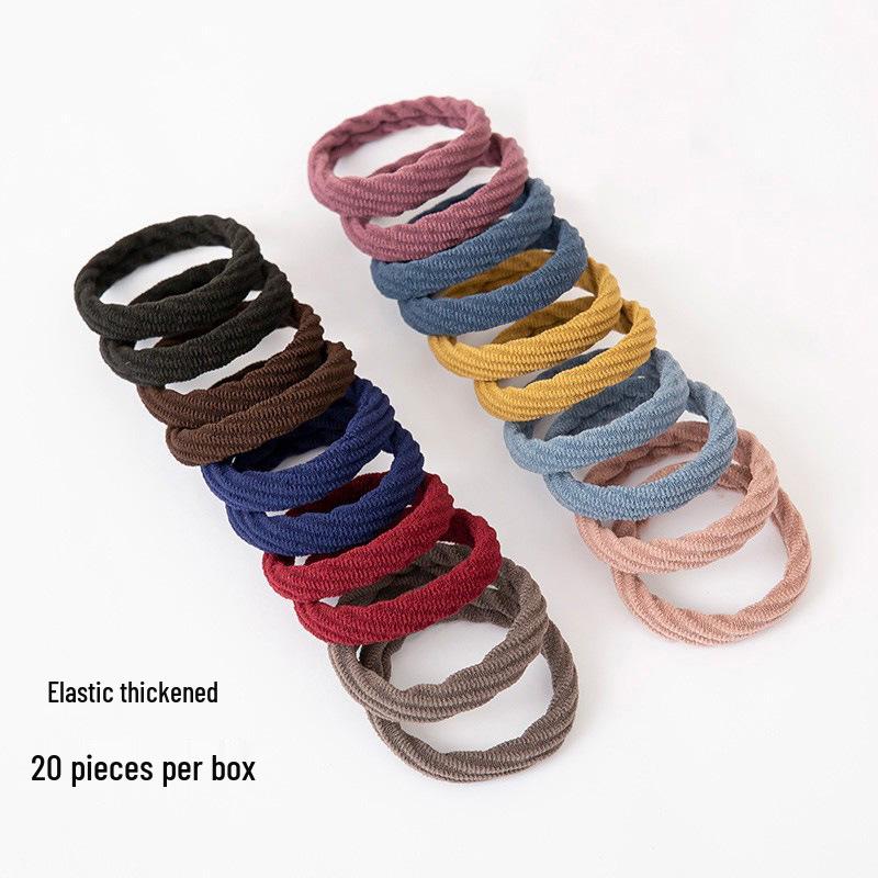 Korean Versatile Thick Hair Tie Rubber Band - Celebrity Adult Ponytail Accessory
