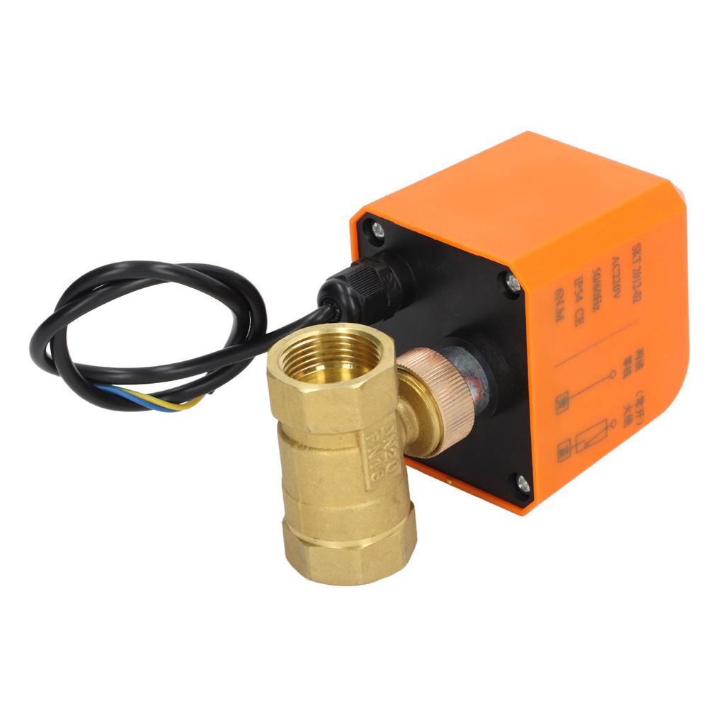 Zawór kulowy z napędem silnikowym 2-drożny 2-żyłowy zawór kulowy elektryczny normalnie otwarty z interfejsem DN20 AC220V