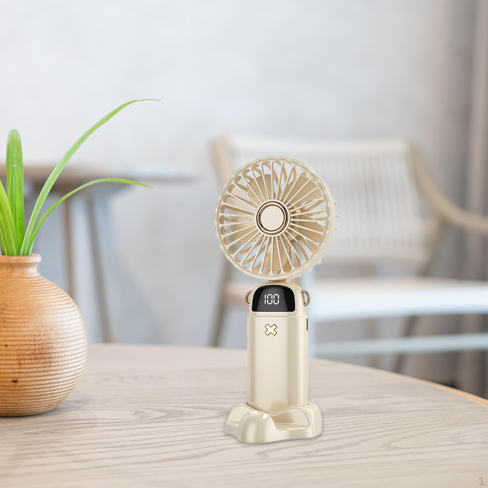 

Мини-портативный вентилятор, портативный, легкий, 5 скоростей, персональное небольшое настольное охлаждение темно-синий