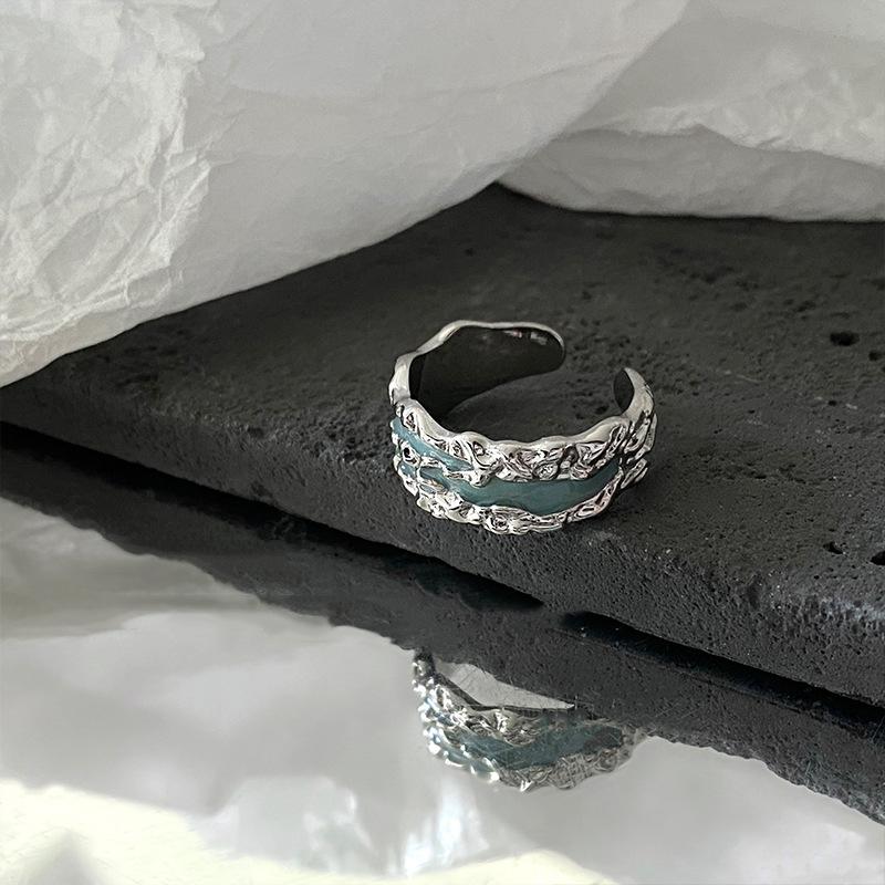 

Fashion Personality Texture Stacked Wearing Ring Women S Trend Cool Hip Hop Index Finger Ring Niche Premium Ring Adjustable opening