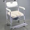 3 in 1 Aluminum Alloy Commode Chair Bathroom Shower Toilet Wheelchair Household Portable Elderly Closestool