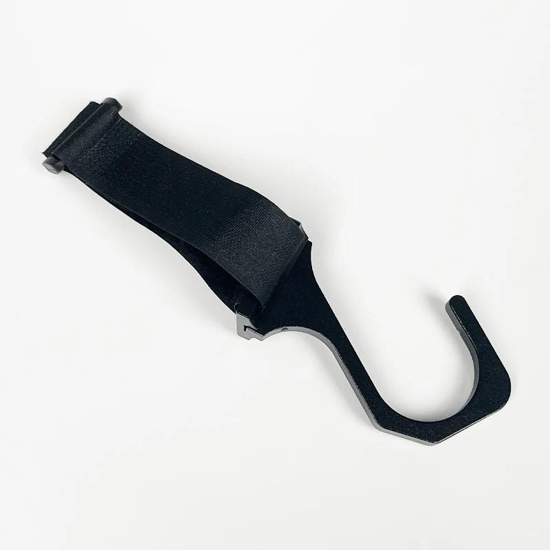 Aluminum Steering Wheel Hook with Adjustable Nylon Strap, Car Mounted Modification