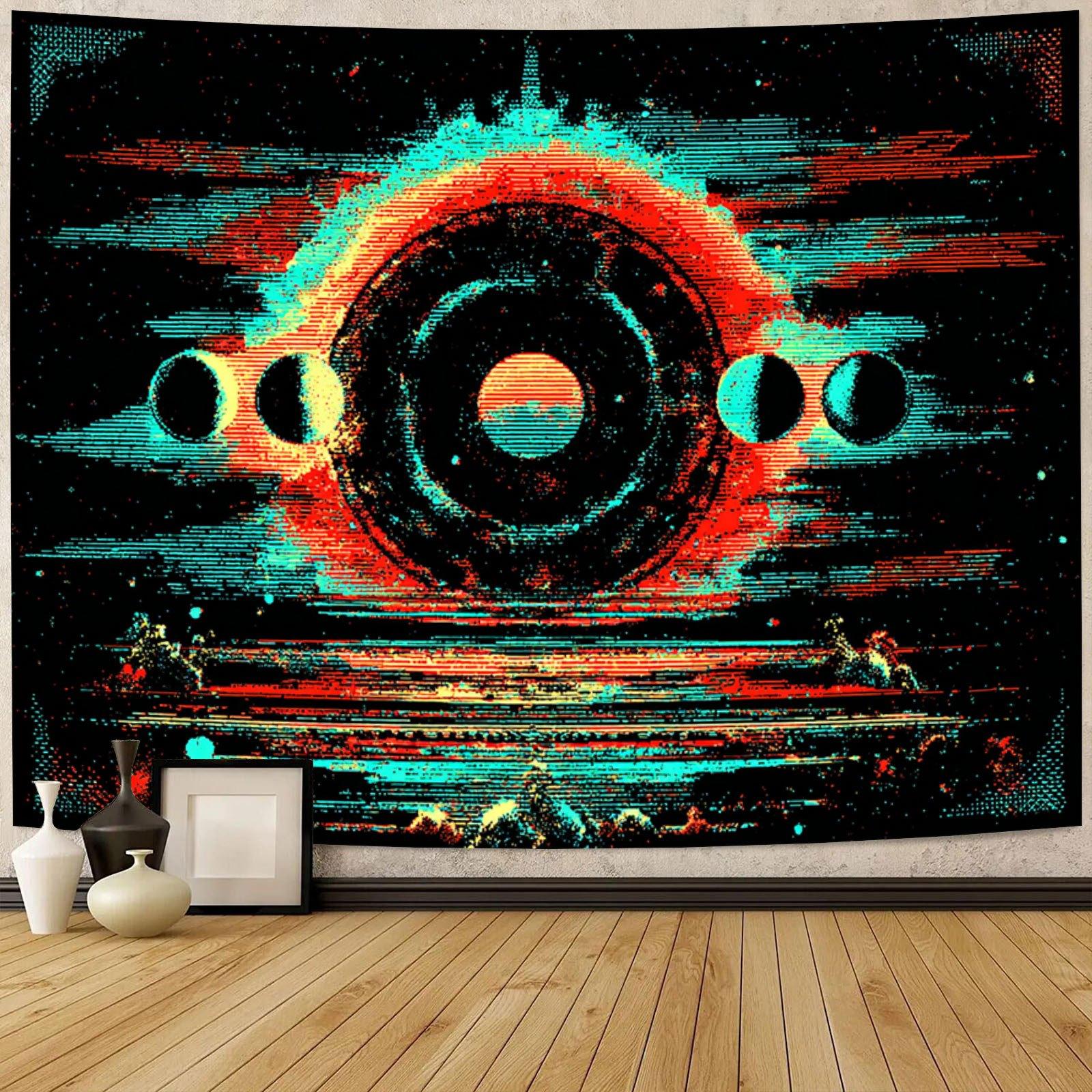 

Cyberwind Time Space Vortex Digital printing polyester wall hanging tapestry decorative Living bedrooms Office background gift 74x94cm(29x37in)