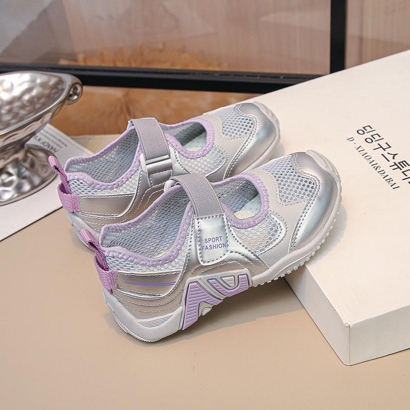 2026 Princess Mesh Soft Sole Sandals - Girls  Single Toe Cap, Breathable Summer Style 23