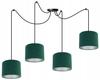 Hanglamp, Plafondlamp, Chroom, Fluwelen Lampenkap