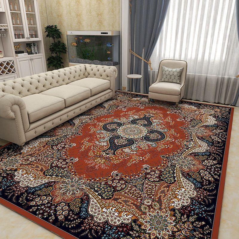 Retro European and American Style Carpet Living Room Coffee Table Carpet Indoor Bed End Carpet Persian Stylelarge Area
