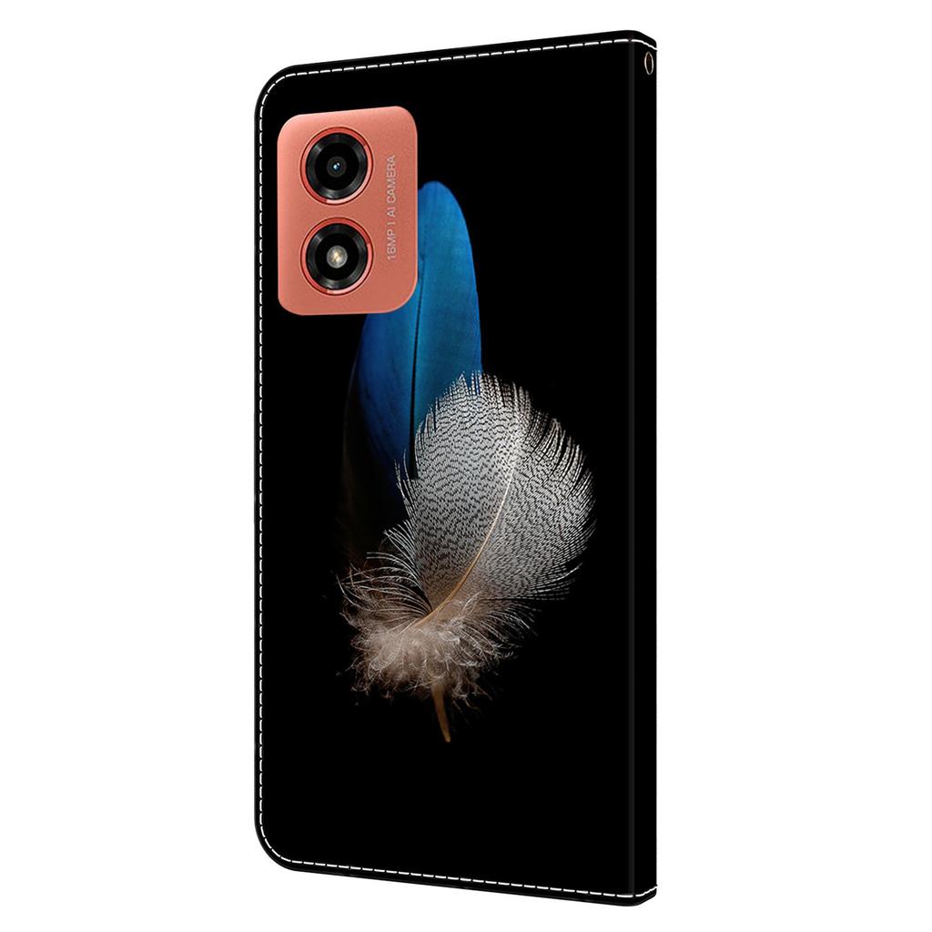 For Motorola Moto E14 4G/G04 4G/G04s 4G/G24 4G Cover 3D Pattern Printing Wallet Leather Phone Case