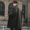 Autumn and Winter Woolen Coat Men's Medium and Long Over-knee Woolen Trench Coat Korean Version