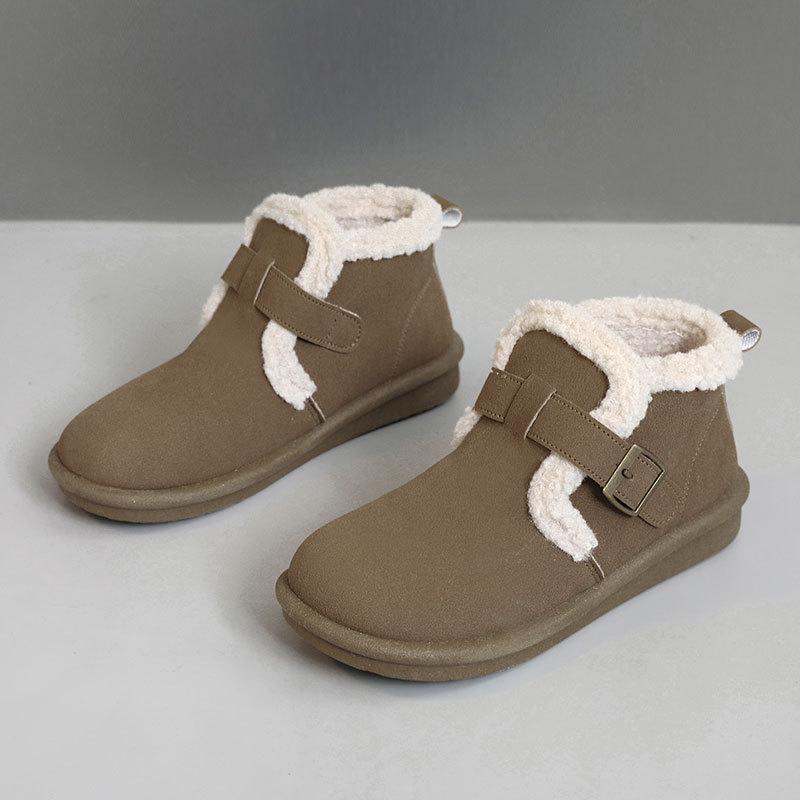 

N medium top shoes new women s winter velvet shoes women s new snow cotton solid color sports cotton shoes 40 верблюд