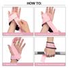 LADYGLOW Comfortable Weightlifting Straps Breathable Non Slip Glitter Lifting Straps Wrist Protector for Fitness Gym Workout