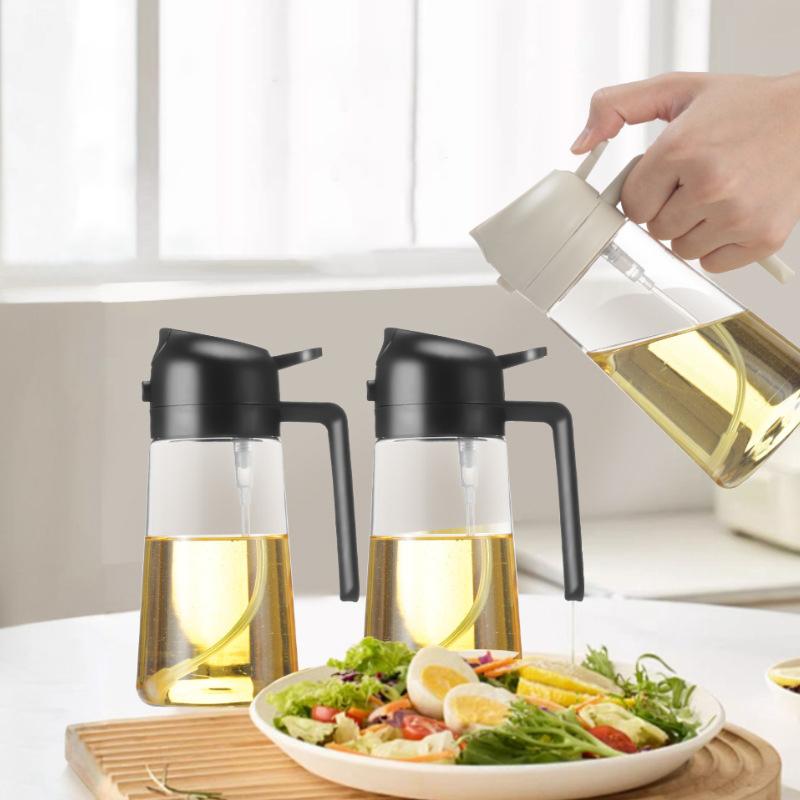 Spray Oil Sprayer Oil Cruet Bottle Kitchen Oils Spray Dispenser Seasoning Accessories Nebulizing Mist Filling Cooking Dual Use