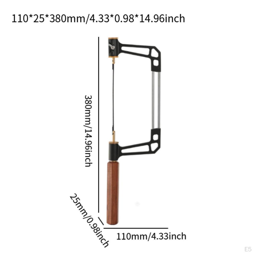 Saw Wire Hand Adjustable Frame Hobby Model Making Aluminum Handle Trimming Tool Nonslip Portable