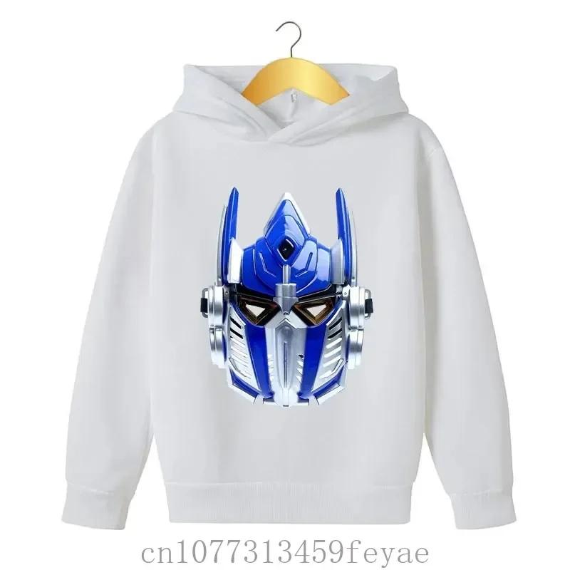 Herbst Kinder Lässig Neue Transformers Sweatshirts Bedruckter Pullover Junge Mädchen Kind Kapuzenpullover Streetwear Mode Babykleidung