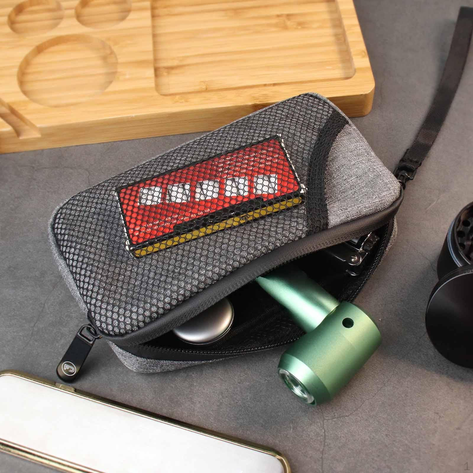 

Pipe Storage Bag Large Capacity Travel Accessories Wallet for Outdoor Black сірий колір