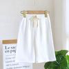 New Double-layer Cotton Gauze Wide Leg Pants for Boys Summer Thin Straight Leg Pants Mosquito Proof