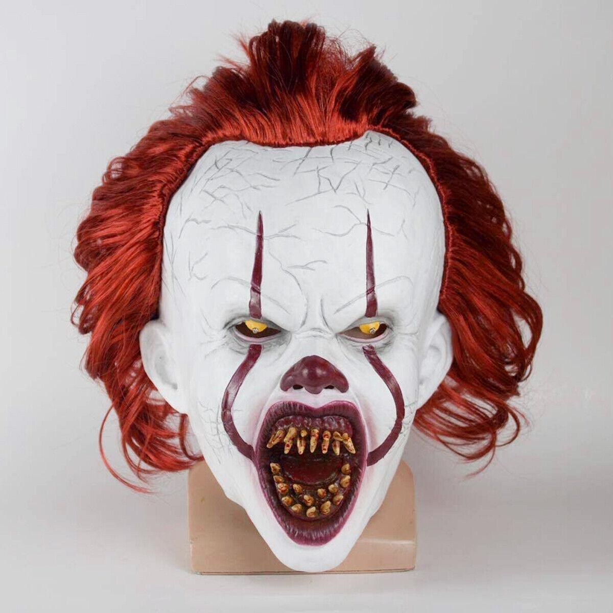 

Оно Короли Стивен Маска Хэллоуин Мужской Костюм Джокера Косплей Аксессуар Вечеринка Fineteeth