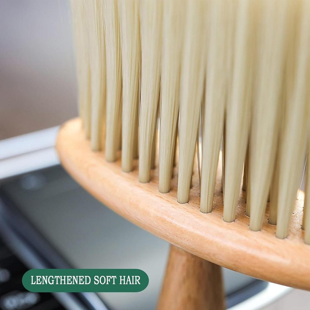 High Density Ultra Soft Detail Brush Kit - Automotive Interior Cleaning Tool With Soft Hair, Wooden Handle, Deep Cleaning For Keyboards, Laptop, Sofa