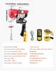 Electric Hoist Crane Winch 440 lbs 328 ft Wireless & 14 ft Wired Remote
