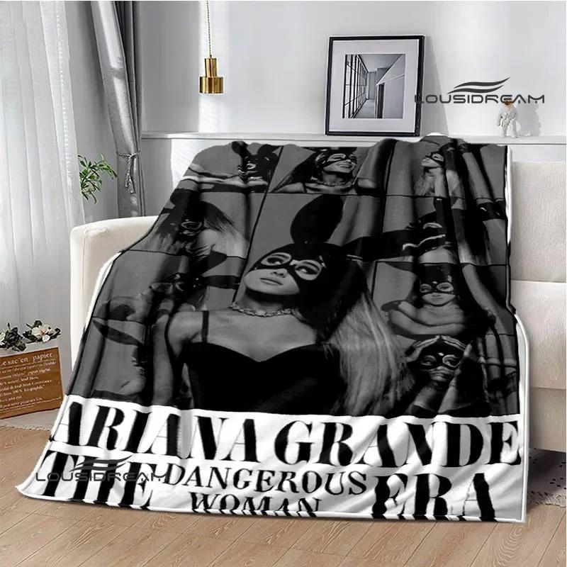 Singer Ariana Grande Printed Blanket Warm Flannel Blankets Soft And Comfortable Home Travel Blanket Bed Linings Birthday Gift