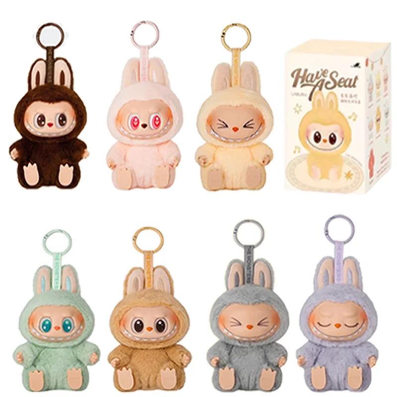 Labubu V1 V2 V3 Energy Series Heartbeat Macaron Enamel Monster Face Blind Box PVC Figurine Desktop Decoration Cute Doll Birthday Gift for Kids