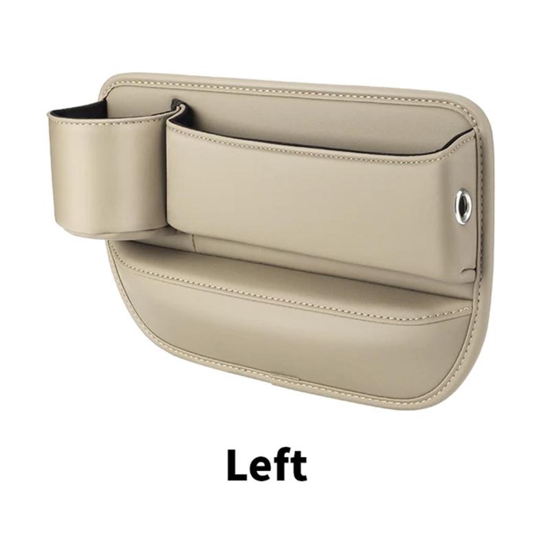 AAAQK1 Leather Car Seat Sewn Gap Crevice Slot Storage Box Cup Holder For BMW E46 F30 E60 E90 F10 X5 E70 E39 E36 E87 X7 E92 E91 E28 X3 X