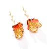 Alluring Long Floral Patterned Earrings Sophisticated Long Floral Earrings for Women Evening Party Fashion Ear Pendant