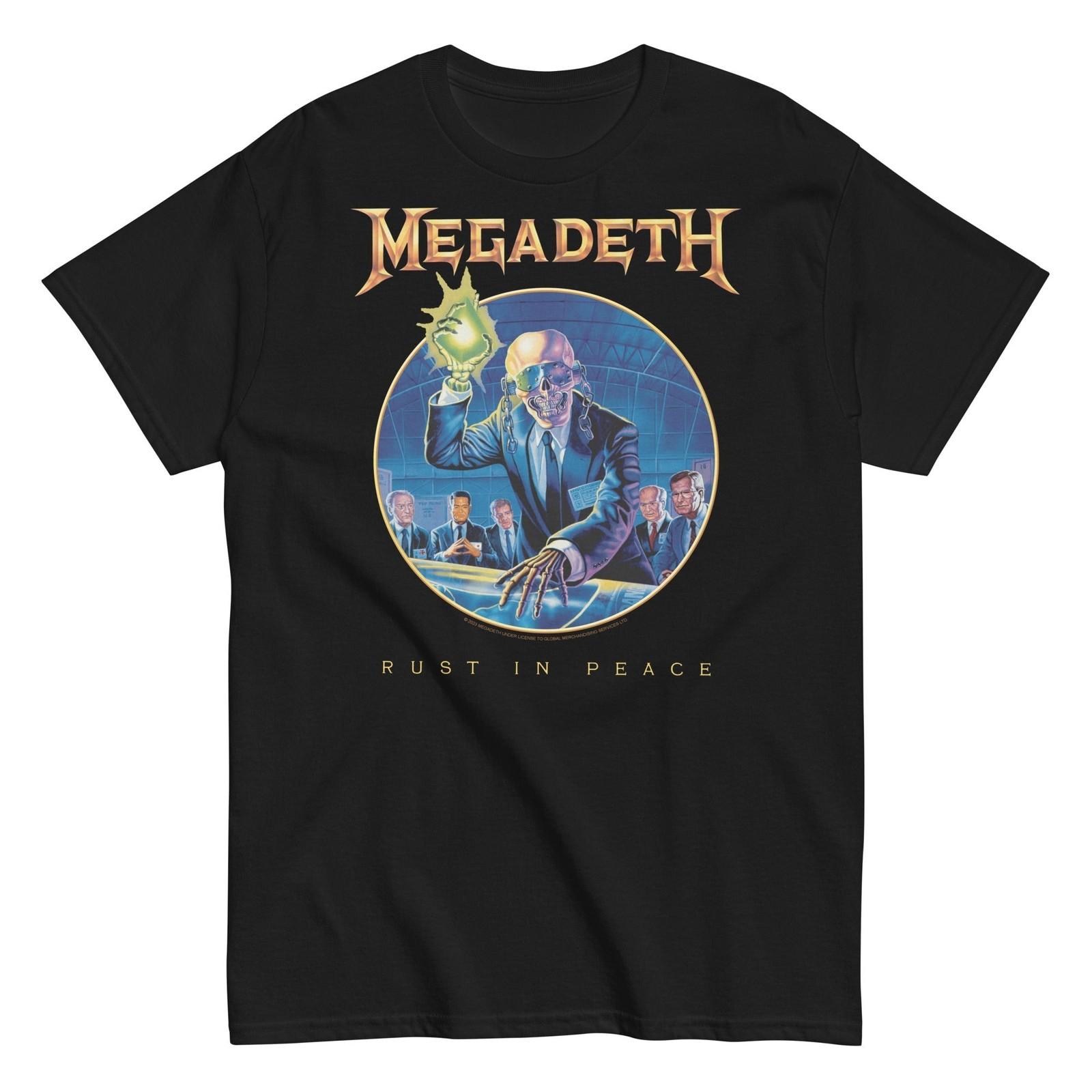 MerchMoment Megadeth Circle of Rust T-Shirt T-Shirt Black New XXXL