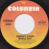 7inch Record JOHNNY CASH  Mobile Bay 1802189 COLUMBIA 1981 US CountryFolk Used
