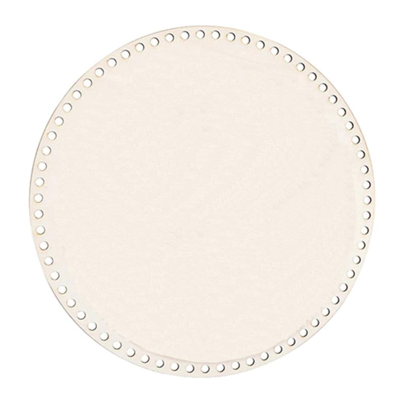 5 Stück Holzkorb-Boden Leere Häkelbasis für dicke Garne DIY Strickkorb Handtasche Handgewebt Heimdekorationen