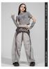 Girls' Jazz Dance Costume Set: Korean Style Cropped Vest & Sweatpants for Performances
