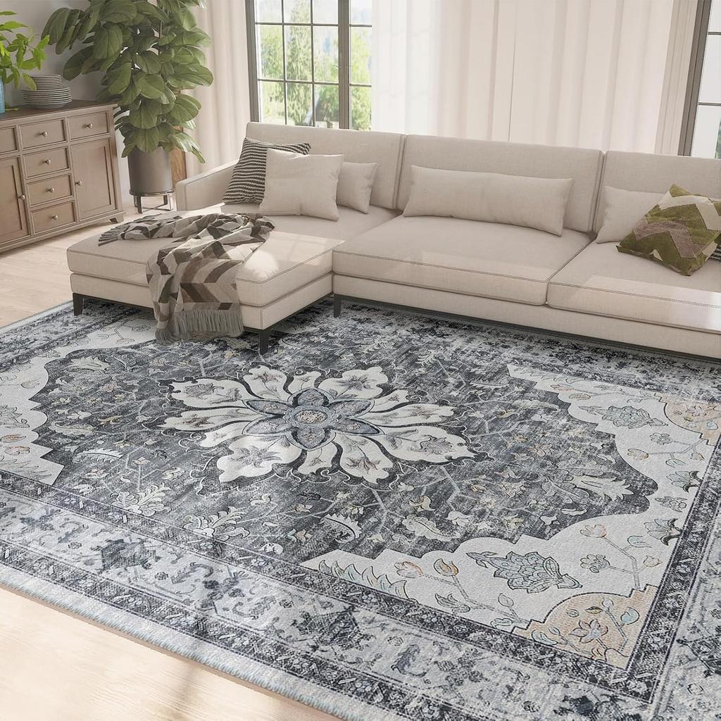 Turkish Ethnic Style Carpet Persian American Vintage Living Room Sofa Coffee Table Floor Cushion Bedroom Bedside Blanket
