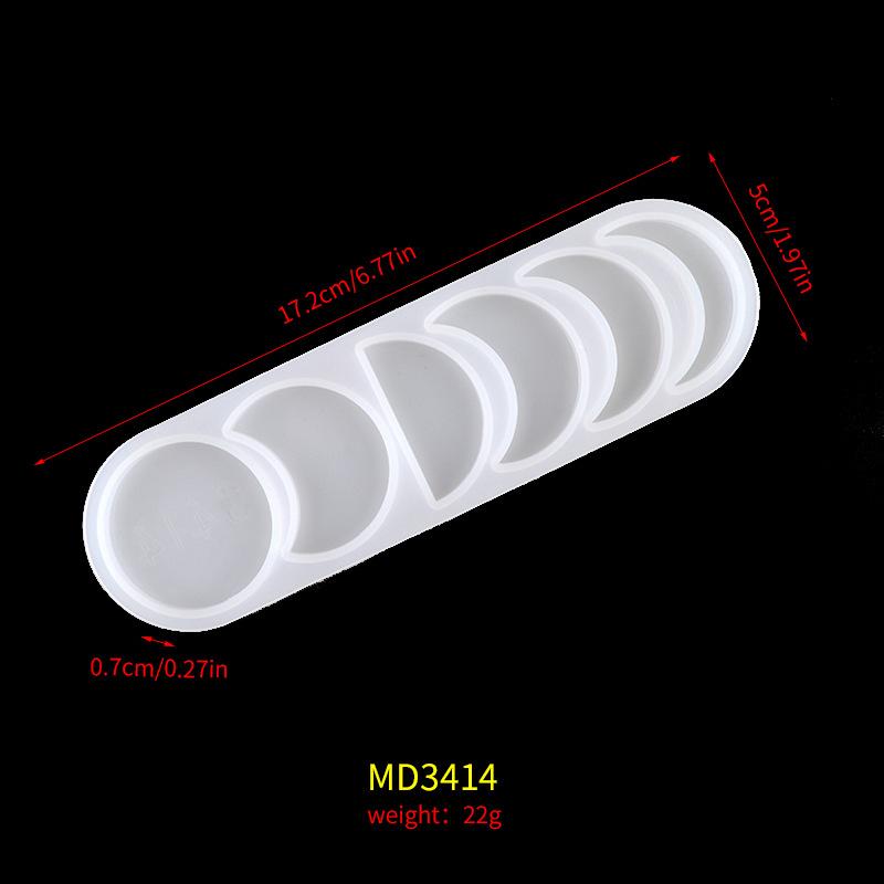 New Fashion Star Sun Moon Silicone Resin Molds Jewelry Ornaments DIY Handmade Mold Epoxy Resin Molds Silicone Mould