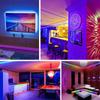 Striscia luminosa a LED 5050, con telecomando, striscia luminosa RGB, adatta per riunioni di famiglia Striscia luminosa a LED 0,5-30 M