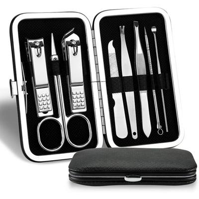 Professional Nail Clipper Set Stainless Steel Nail Clippers 8 Piece Nail Care Manicure Set for Travel and Home Use