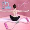 6-Tube Resistance Bands Fitness Equipment Set with Foam TPE Yoga Pedal Puller Sport At Home Shoulder Opening 8-Line Tension Rope