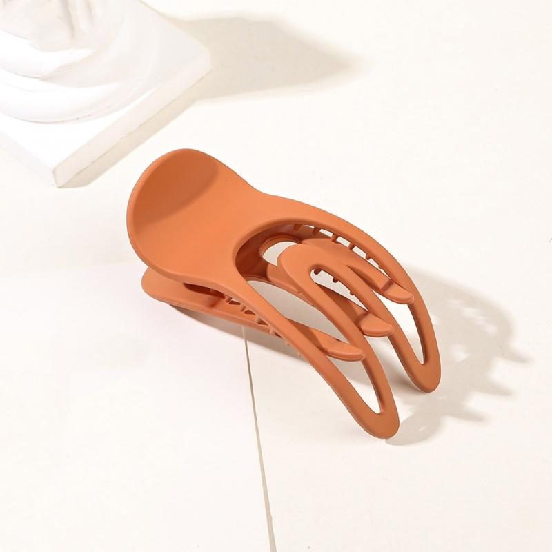 3PCS Matte Hair Clamp Strong Grip Barrettes Large Hair Claw Clip For Women Girl Thin Fine Hair Styling Accessories