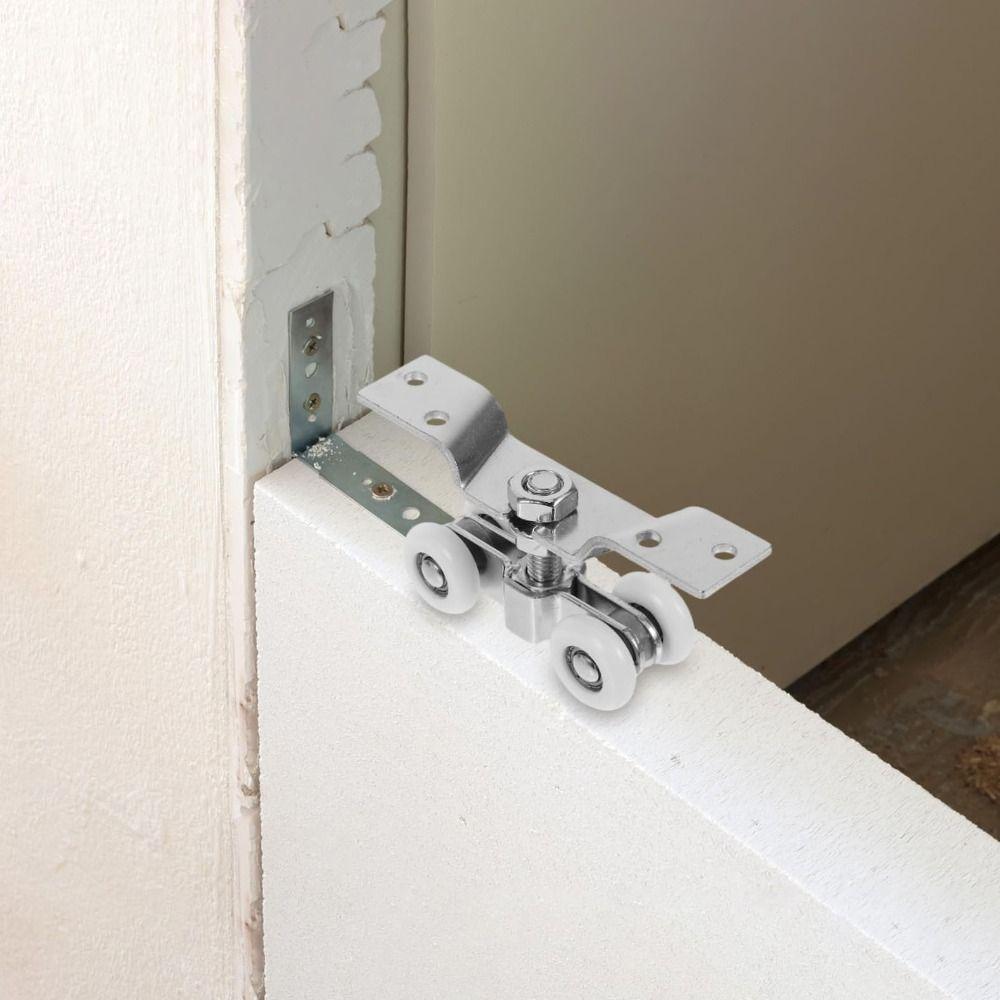 

Stainless Steel Sliding Door Hanging Wheel Thickened Silent Roller Sliding Door Pulley High Load-Bearing Smooth Roller Silver B