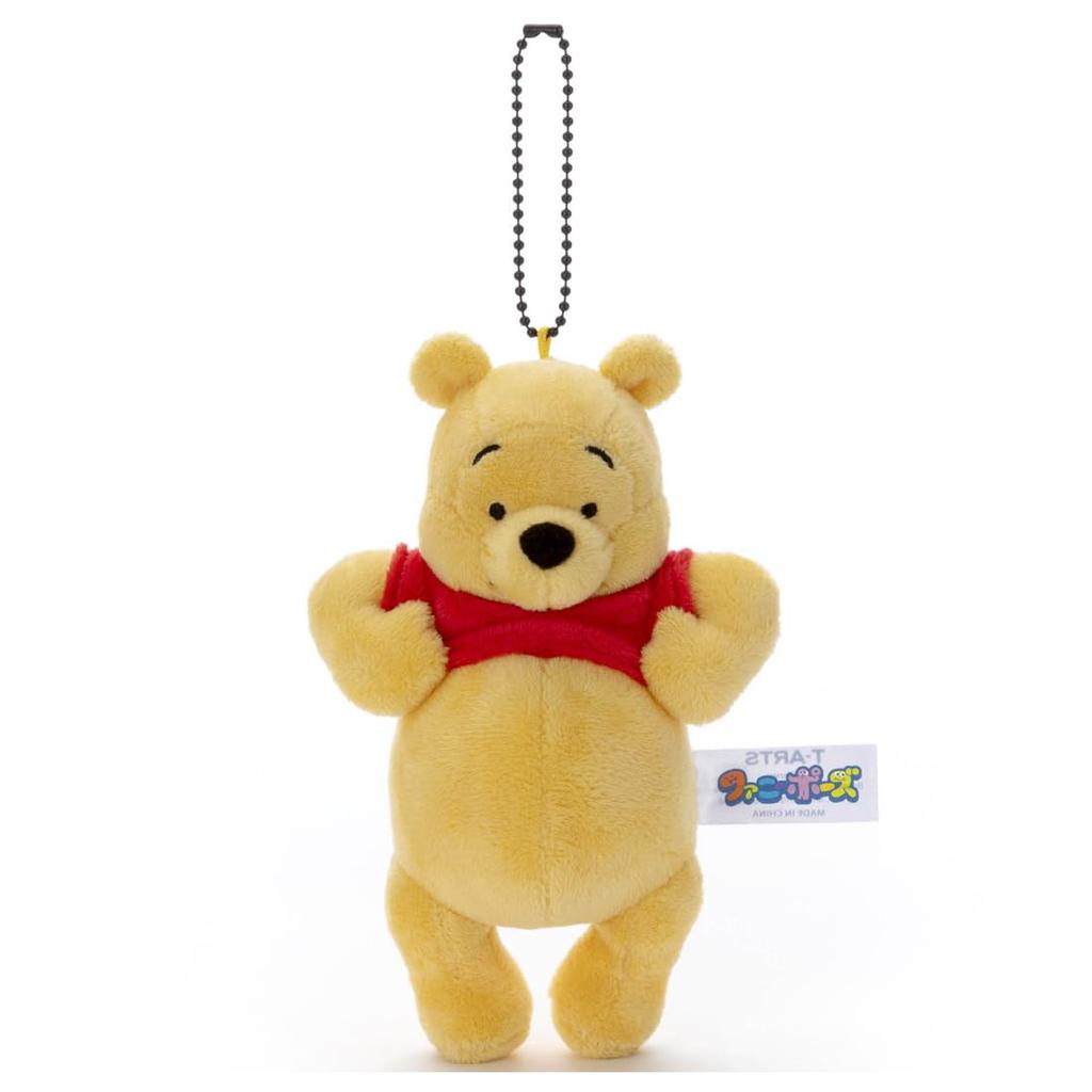 Disney Character Funny Pose Ball Chain Mascot Winnie the Pooh A Plush Toy Height Approx. 16cm