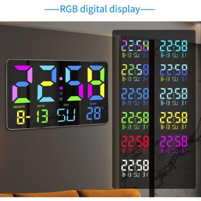 Alarm Clock Digital Desktop Multifunctional Temperature Meter Wall Watch for Kitchen