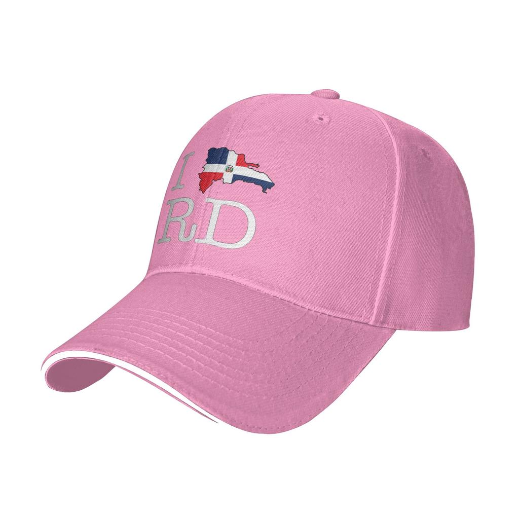 Baseballkappe Liebe Dominikanische Republik Süßes Geschenk Zubehör Unisex Damen Baseballkappen Hut Outdoor-Aktivitäten Verstellbare Sonnenkappe